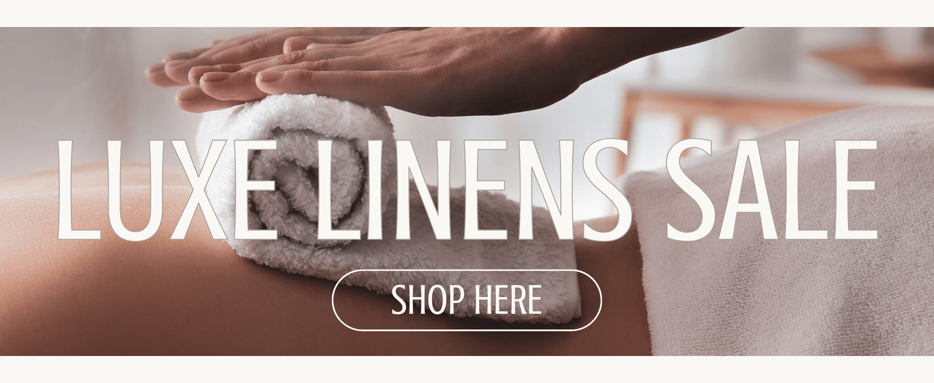 Spa Linens and Bedding On Sale Promotion